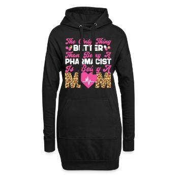 Technicien en pharmacie - Sweat-shirt à capuche long Femme - noir - Devant