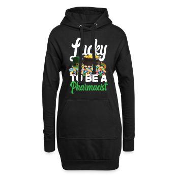 Technicien en pharmacie - Sweat-shirt à capuche long Femme - noir - Devant