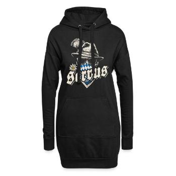 Grantler - Servus, Festzelt, Bier und Gaudi - Hoodie-Kleid - Schwarz - Vorne