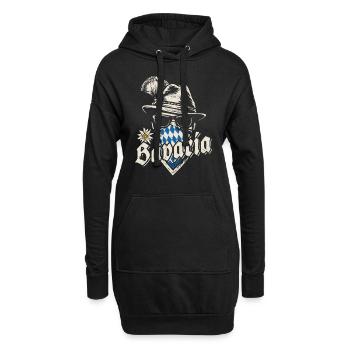 Grantler - Bavaria, Festzelt, Bier und Gaudi - Hoodie-Kleid - Schwarz - Vorne