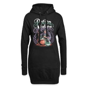 Alchemist Magier Potion Maker Zauberer Shirt - Hoodie-Kleid - Schwarz - Vorne