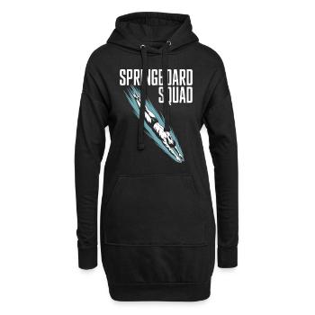 Kunstspringen Turmspringer Sprungbrett - Hoodie-Kleid - Schwarz - Vorne