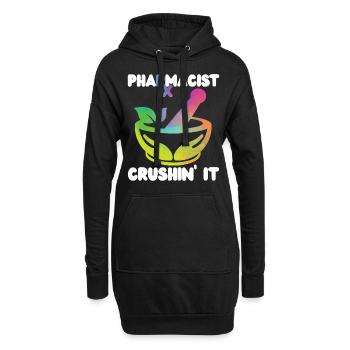Pharmacy Tech Technician - Hoodie-Kleid - Schwarz - Vorne