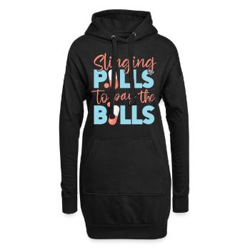 Technicien en pharmacie - Sweat-shirt à capuche long Femme - noir - Devant