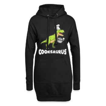 Faire cuire les dinosaures - Sweat-shirt à capuche long Femme - noir - Devant