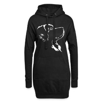 Terre-Neuve Chien Chiens Neufi Wilsigns - Sweat-shirt à capuche long Femme - noir - Devant