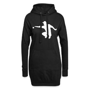 Petanque Spieler Boule Boccia Bocce Pétanque Sport - Hoodie-Kleid - Schwarz - Vorne