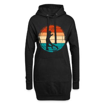 Badminton - Hoodie-Kleid - Schwarz - Vorne