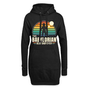 The BABYLORIAN - Bébé Vintage - Sweat-shirt à capuche long Femme - noir - Devant