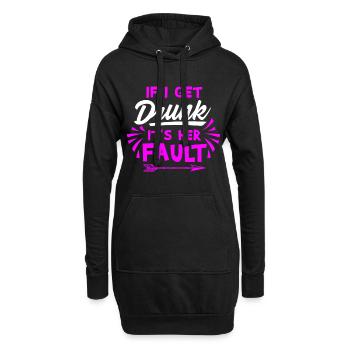 Culpabilité ivre, cadeau alcool ivre - Sweat-shirt à capuche long Femme - noir - Devant
