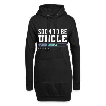 Onkel Ladebalken, geschenk baby schwangerschaft - Hoodie-Kleid - Schwarz - Vorne