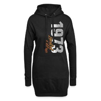50. Geburtstag Jahrgang 1973. 50 Jahre - Hoodie-Kleid - Schwarz - Vorne