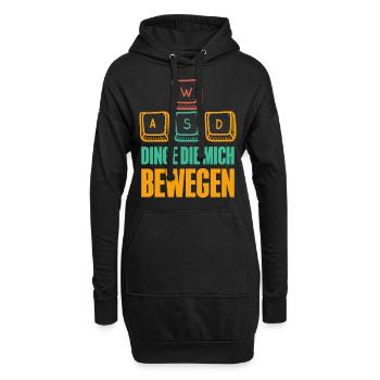 Pc Gamer Gaming - Hoodie-Kleid - Schwarz - Vorne