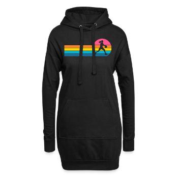 Basketball Basketballerin Frauen Basketball - Hoodie-Kleid - Schwarz - Vorne