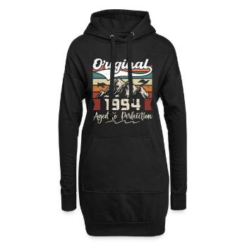 1994 - Geschenk geboren im Jahr 1994 - Hoodie-Kleid - Schwarz - Vorne