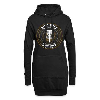Discgolf Disc Golf - Hoodie-Kleid - Schwarz - Vorne