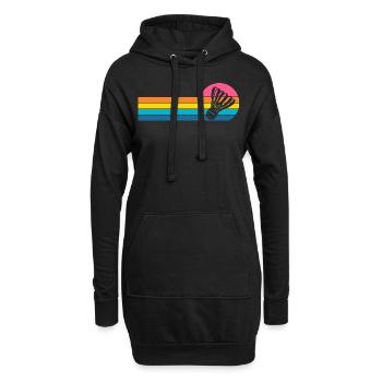 Badminton - Hoodie-Kleid - Schwarz - Vorne