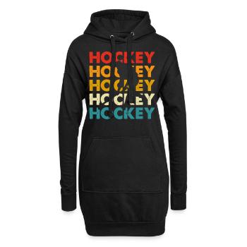 Hockey Eishockey Hockey sur glace - Sweat-shirt à capuche long Femme - noir - Devant