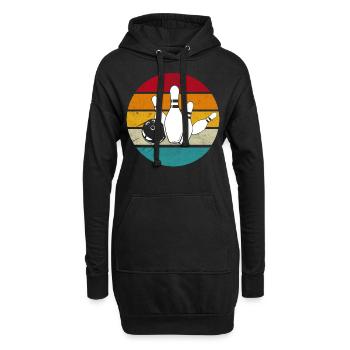 Bowling - Hoodie-Kleid - Schwarz - Vorne