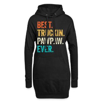 Lkw Fahrer Papa Vater Vatertag - Hoodie-Kleid - Schwarz - Vorne