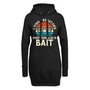 Pêcheurs à la ligne Pêche Pêche - Sweat-shirt à capuche long Femme - noir - Devant