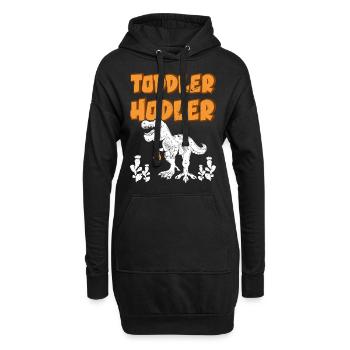 Krypto Kryptowährung - Hoodie-Kleid - Schwarz - Vorne