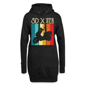 Scooter Scooter Rider Scooter - Sweat-shirt à capuche long Femme - noir - Devant