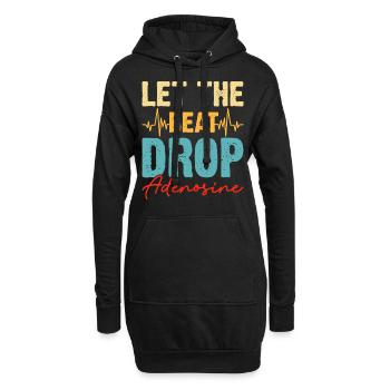 Dj Djing - Sweat-shirt à capuche long Femme - noir - Devant