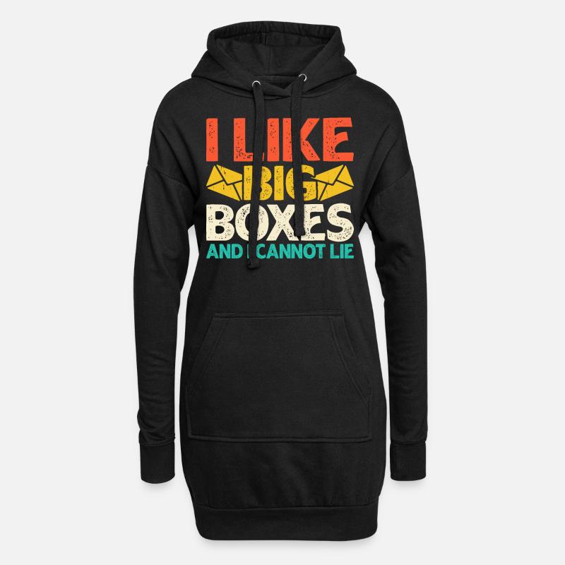 Briefträger Postbote - Hoodie-Kleid - Schwarz