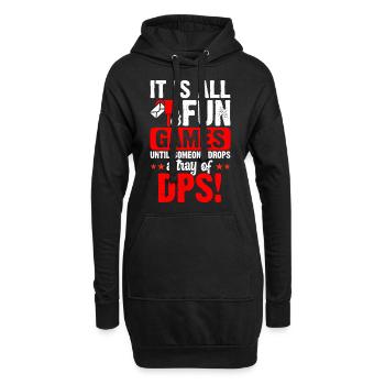 Briefträger Postbote - Hoodie-Kleid - Schwarz - Vorne