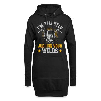 Schweißen Schweißer - Hoodie-Kleid - Schwarz - Vorne