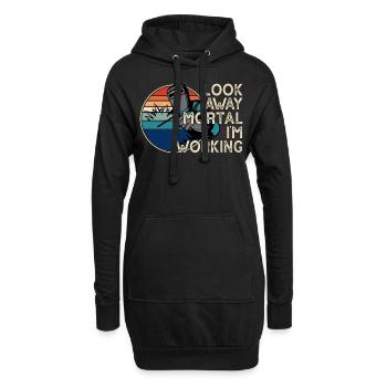 Schweißen Schweißer - Hoodie-Kleid - Schwarz - Vorne