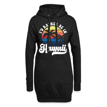 Hawaii - Hoodie-Kleid - Schwarz - Vorne