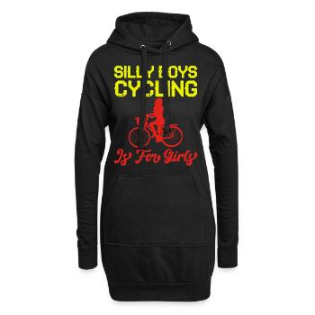 Bicyclette Femmes drôle de dicton - Sweat-shirt à capuche long Femme - noir - Devant