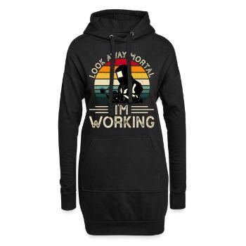 Schweißen Schweißer - Hoodie-Kleid - Schwarz - Vorne