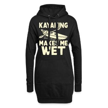 Kayak Kayakiste Kayakiste - Sweat-shirt à capuche long Femme - noir - Devant
