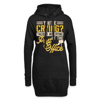 Briefträger Postbote - Hoodie-Kleid - Schwarz - Vorne