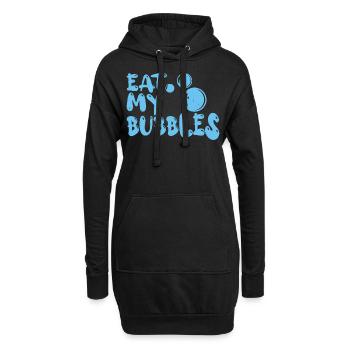Schwimmen Schwimmer - Hoodie-Kleid - Schwarz - Vorne