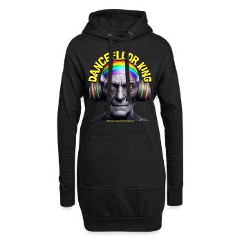 DANCEFLOOR KING - Cool Grandpa with Headphones! - Hoodie Dress - black - Front