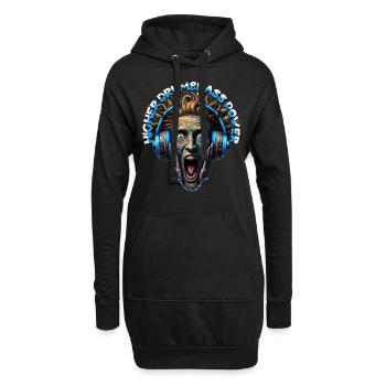 HIGHER DRUM&BASS POWER - Funny Dude & Headphones! - Hoodie Dress - black - Front