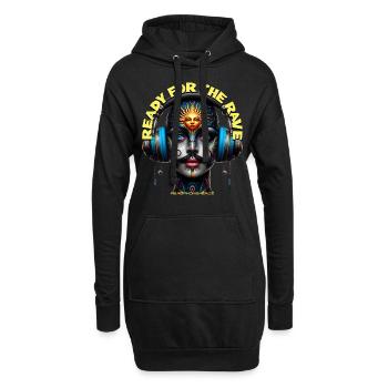 READY FOR THE RAVE - Cool She/He with Headphones! - Hoodie Dress - black - Front
