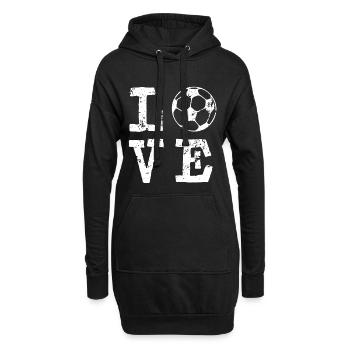 Fußball Love - Spruch Meister WM 2026 - Hoodie-Kleid - Schwarz - Vorne