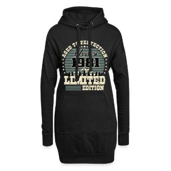 1981 Limited Edition - Hoodie-Kleid - Schwarz - Vorne