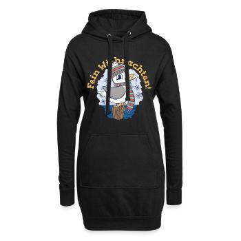 Lüttje Mööv Weihnachten Edition - Hoodie-Kleid - Schwarz - Vorne