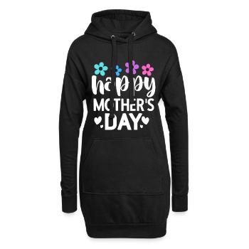 Schönen Muttertag - Hoodie-Kleid - Schwarz - Vorne