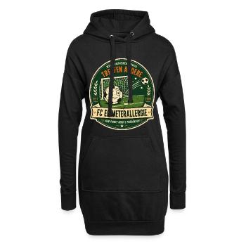 FC Elfmeterallergie - Hoodie-Kleid - Schwarz - Vorne