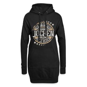 Jochen - Hoodie-Kleid - Schwarz - Vorne
