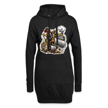 Pope comme une légende - Sweat-shirt à capuche long Femme - noir - Devant