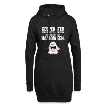 HALLOWEEN - GESPENSTER DURCH DIE STRAßEN ZIEHN... - Hoodie-Kleid - Schwarz - Vorne