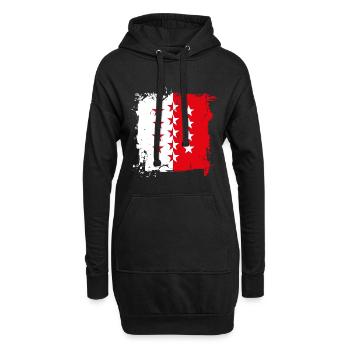 WALLISER WAPPEN - Hoodie-Kleid - Schwarz - Vorne